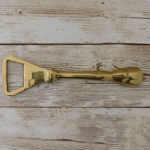 Vintage 1970s Novelty Brass Bottle Opener - Equestrian Horse Hoof